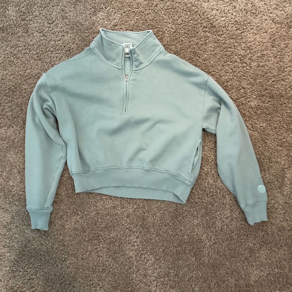 Pink quarter zip